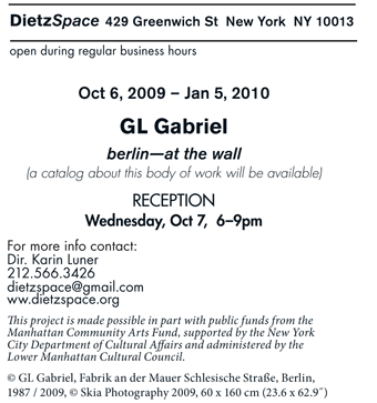 Einladung Dietz Space New York